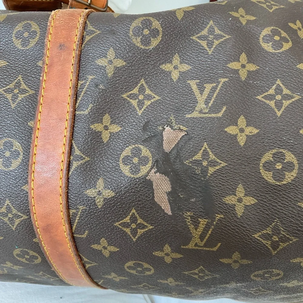 Authentic Louis Vuitton Keepall 55 Monogram Duffle Travel Bag Vintage